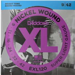 D'Addario EXL120 Nickel Wound Electric Guitar Strings
