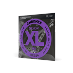 D'Addario Chromes Flat Wound Electric Guitar Strings, Jazz Light, 11-50