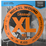 D'Addario EJ22 Nickel Wound Electric Guitar Strings, Jazz 13-56