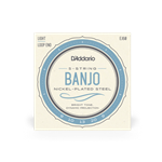 D'Addario DAddario EJ60 5-String Banjo Strings, Nickel, Light, 9-20