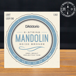 D'Addario 80/20 Bronze Mandolin Strings, Light, 10-34