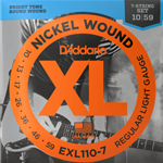 D'Addario EXL110-7 7-String Nickel Wound Electric Guitar Strings, Regular  Light, 10-59