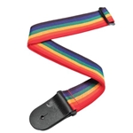 D'Addario Polypropylene Guitar Strap, Rainbow