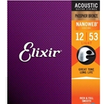 Elixir 12-53 Light Phosphor Bronze Acoustic Strings