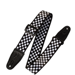 Levys 2" Polyester Guitar Strap - Checkerboard Motif