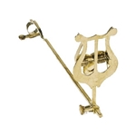 Misc TROMBONE LYRE 2PC BRASS