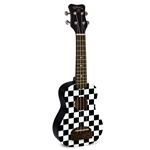 Kohala Tiki Uke-Soprano Checkerboard