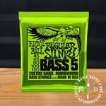 Ernie Ball Regular Slinky 5-String Nickel Wound Electric Bass Strings 45-130 Gauge