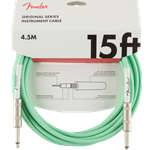 Fender 15' Cable Sea Foam Green