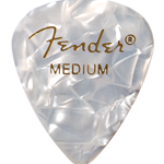 Fender 351 White Moto Medium Picks (12 Pack)