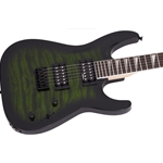 Jackson JS Series Dinky Arch Top JS32Q DKA HT, Amaranth Fingerboard, Transparent Green Burst