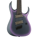 Ibanez RGD Seven String Multiscale Electric Guitar - Black Aurora Burst Matte