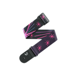 D'Addario Outrun Polyester Guitar Strap - Neon Stars