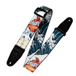 Levys 2" Polyester Guitar Strap - Koi Waves Motif