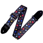 Levys 2" Polyester Guitar Strap - Rad Motif