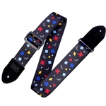 Levys 2" Polyester Guitar Straps - Rad Motif