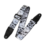 Levys 2" Polyester Guitar Strap - Zombie Skull Motif