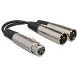 Hosa Y Cable, XLR3F To Dual XLR3M