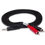 Hosa Stereo Breakout Cable 3.5mm TRS to Dual RCA