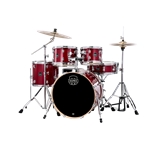 Mapex Venus 5 Piece Fusion Complete Setup Drum Set - Crimson Red Sparkle