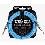 Ernie Ball Flex Instrument Cable Straight/Straight 10ft - Blue