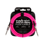 Ernie Ball Flex Instrument Cable Straight/Straight 10ft - Pink