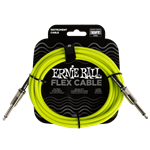 Ernie Ball Flex Instrument Cable Straight/Straight 10ft - Green
