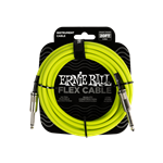 Ernie Ball Flex Instrument Cable Straight/Straight 20ft - Green