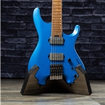 Ibanez Q Standard Headless 6 String Electric Guitar - Laser Blue Matte