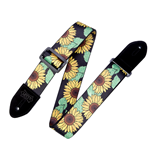 Levys 2" Polyester Guitar Strap  - Sunflower Pattern