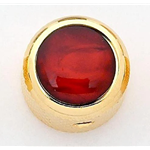 Allparts Dome Knob- Gold with Red Pearl Inlay