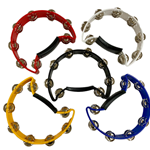Cardinal Percussion Half Moon Double Jingle Tambourines