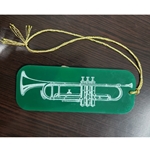 Ockey Designs Trumpet Keychain or Decoration - Green