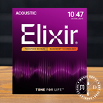 Elixir Phosphor Bronze  XLight Acoustic Guitar Strings 10-47