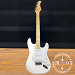 Amati F-Series Double-Cutaway Electric Guitar - Cloud White