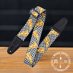 Levys Tasty Grooves - Checkered Pizza Party - Poly Guitar Strap