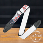 Levys 2" Polyester Guitar Strap - Cherry Blossoms & Snow