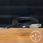 Hosa Insert Cable, 1/4 in TRS to XLR3M and XLR3F