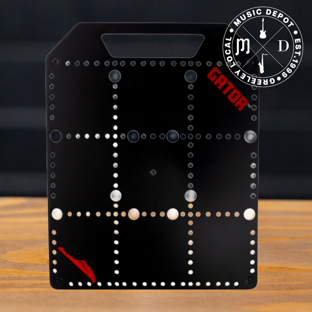 Music Depot LLC - Gator Pocket PedalBoard - Black Aluminum