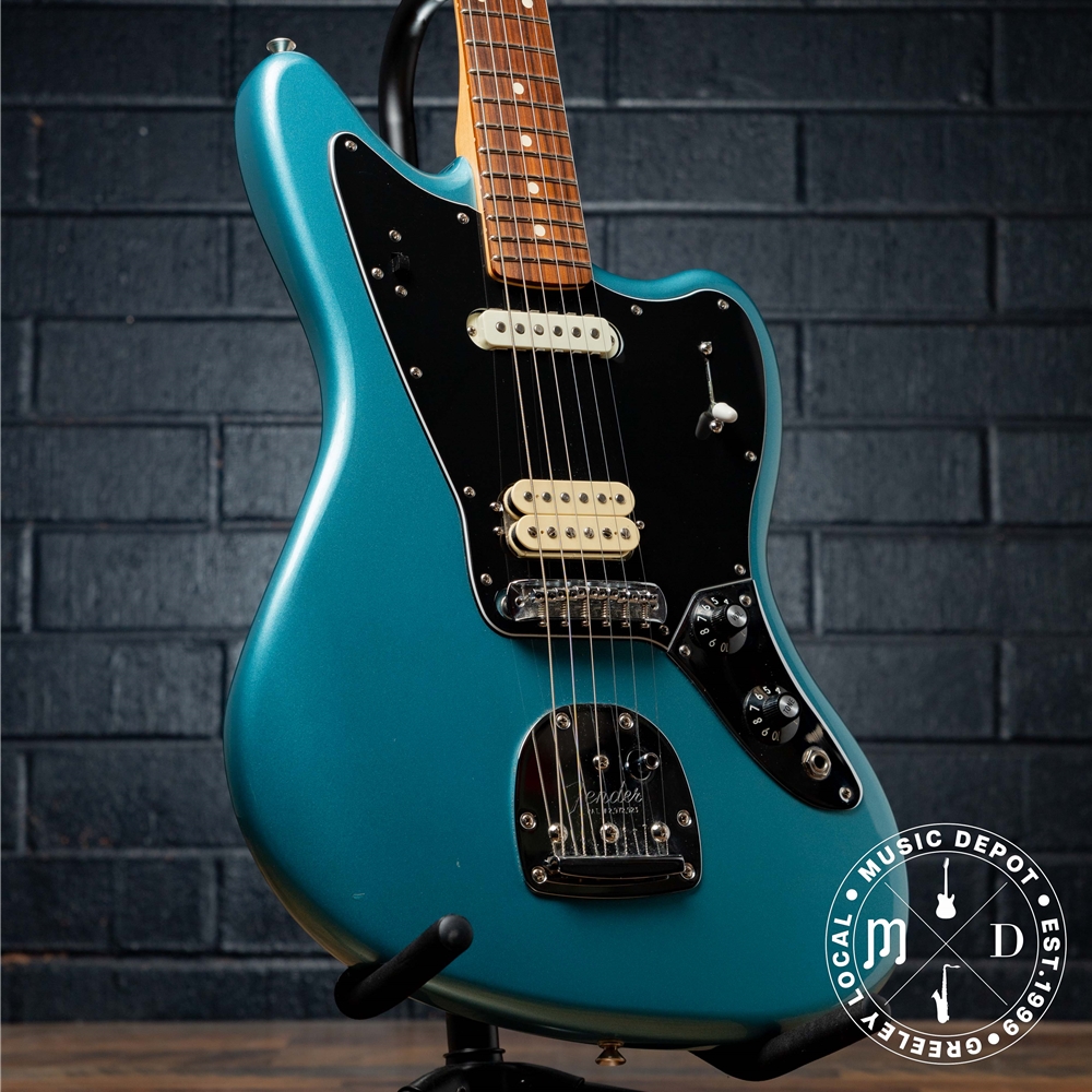 Music Depot LLC - Fender Used Player Jaguar - Tidepool Blue