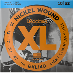 D'Addario EXL140 Nickel Wound Electric Guitar Strings 10-52