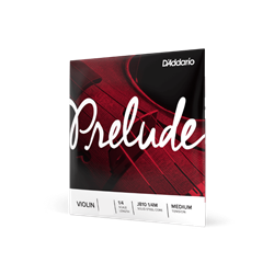 D'Addario Prelude Violin Single Strings, 1/4 Scale, Medium Tension