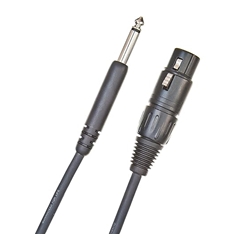 Planet Waves Classic Series Unbalanced Microphone Cable, XLR-to-1/4-inch, 25 feet