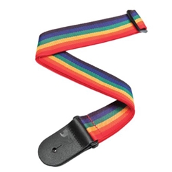 D'Addario Polypropylene Guitar Strap, Rainbow