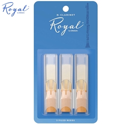 Rico Royal Bb Clarinet Reeds 2.5, 3-pack