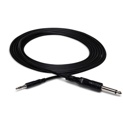 Hosa Mono Interconnect Cable 1/4in TS to 3.5mm TRS