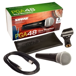 Shure PGA48 Vocal Microphone with XLR Cable