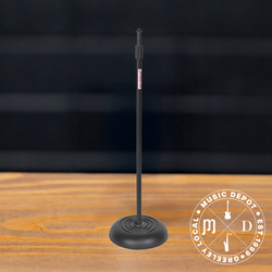 Stageline Microphone Stand, Round Base - Black