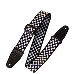 Levys 2" Polyester Guitar Strap - Checkerboard Motif