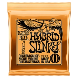 Ernie Ball Electric Guitar Strings (Hybrid Slinky) 9-46